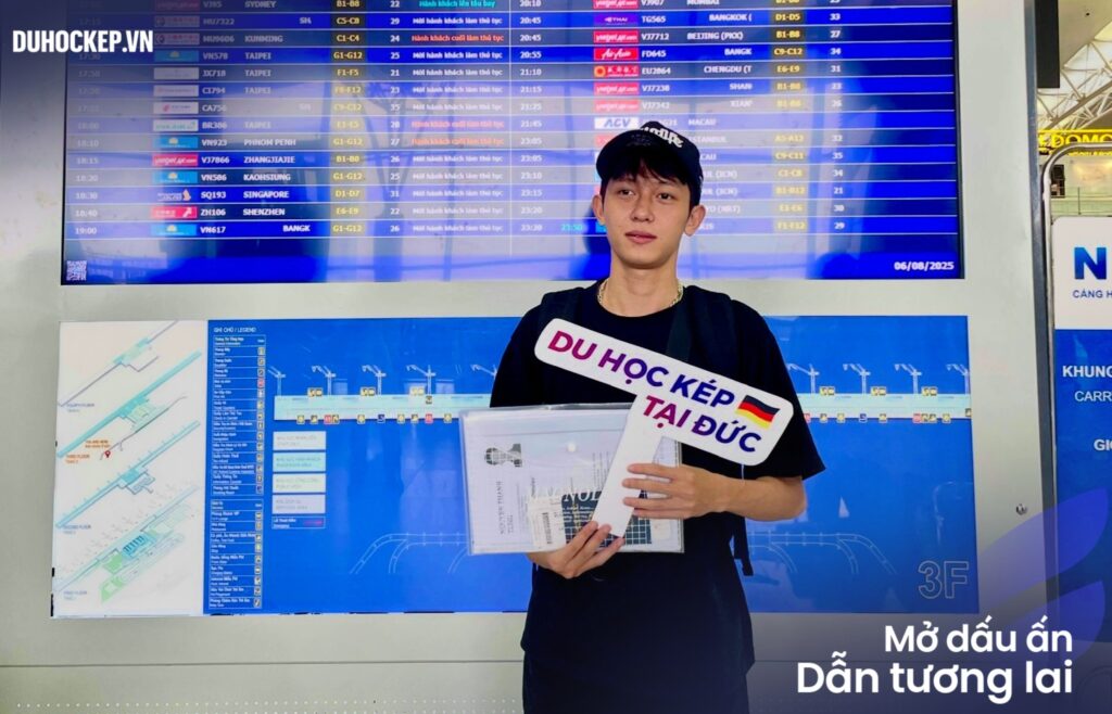 Học viên du học kép Đức Cen Academy xuất cảnh